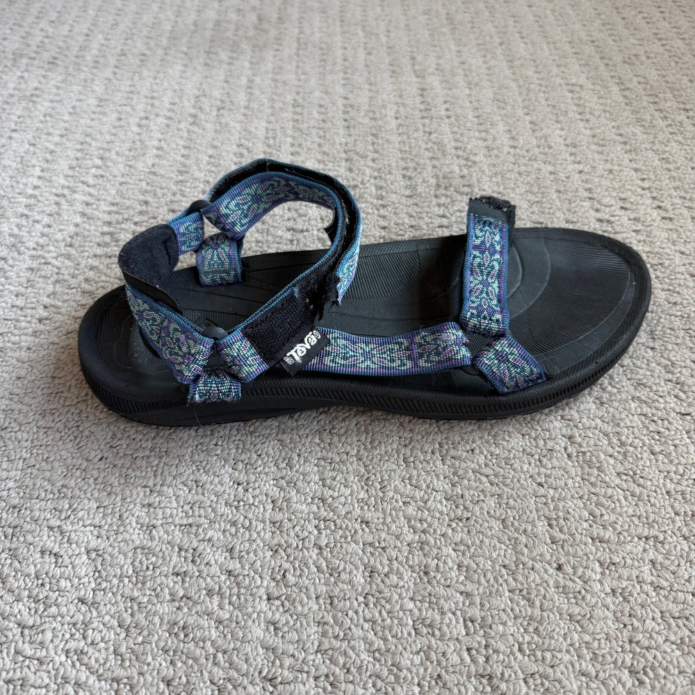 Teva Hurricane XLT Sport Sandals Purple Teal Geometric Straps 6471 Women's 11
